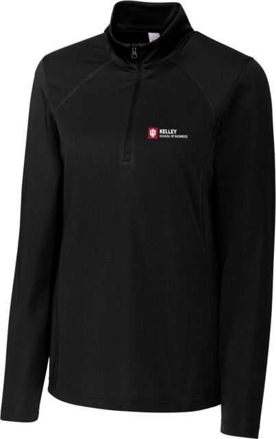 Indiana C&B Womens Clique Ice Pique Half Zip Indiana University Kelley School of Business Flat - ONLINE ONLY