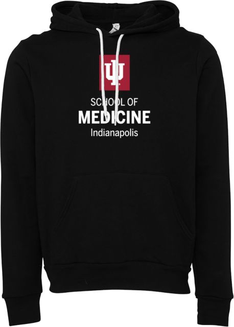 Indiana Bella + Canvas Fleece Hood IU Indianapolis School of Medicine - ONLINE ONLY