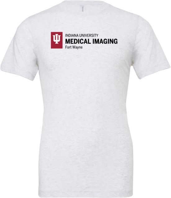 Indiana Bella + Canvas Ash Jersey Cotton T Shirt Indiana University Medical Imaging Fort Wayne Horizontal - ONLINE ONLY