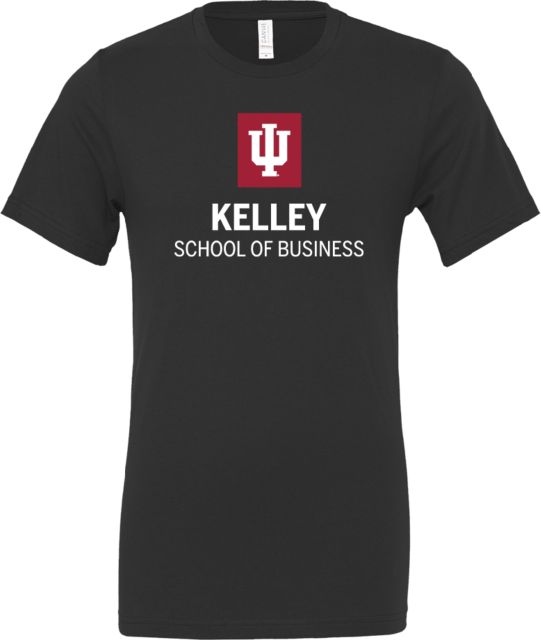 Indiana Bella + Canvas Jersey Cotton T Shirt Indiana University Kelley School of Business Stacked - ONLINE ONLY