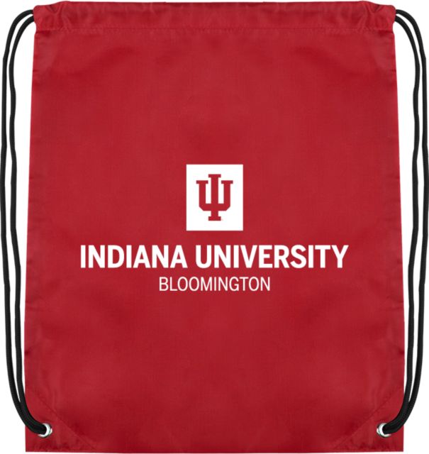 Indiana Drawstring Backpack Indiana University Bloomington Stacked - ONLINE ONLY