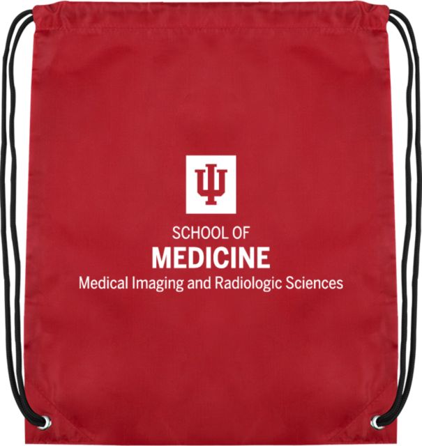 Indiana Drawstring Backpack IU Fort Wayne School of Medical Imaging and Radiologic Sciences Stacked - ONLINE ONLY
