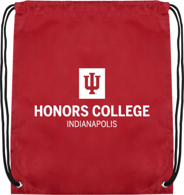 Indiana Cardinal Drawstring Backpack IU Indianapolis Honors College - ONLINE ONLY