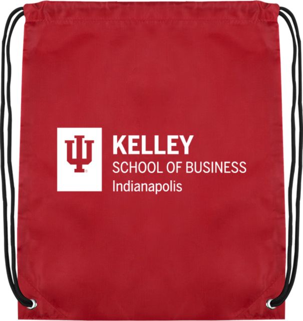 Indiana Cardinal Drawstring Backpack IU Indianapolis Kelley School of Business Horizontal - ONLINE ONLY