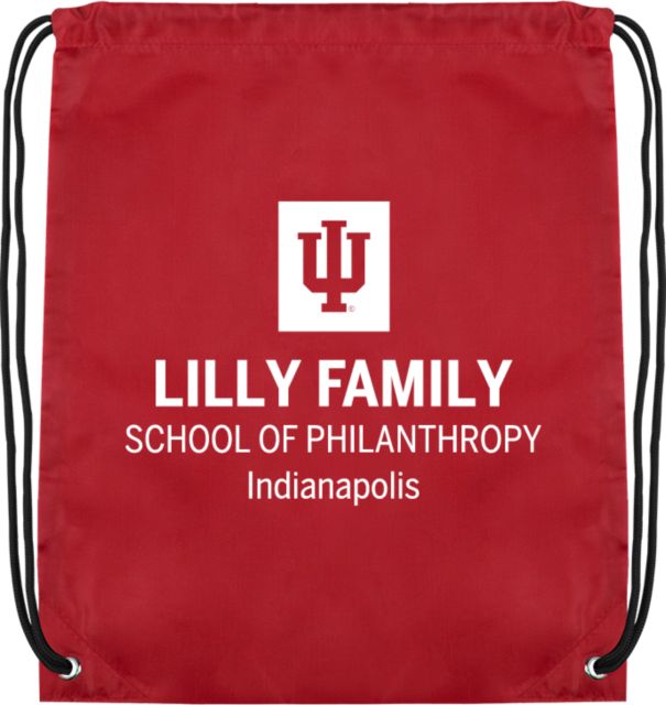 Indiana Cardinal Drawstring Backpack IU Indianapolis Lilly Family School of Philanthropy - ONLINE ONLY