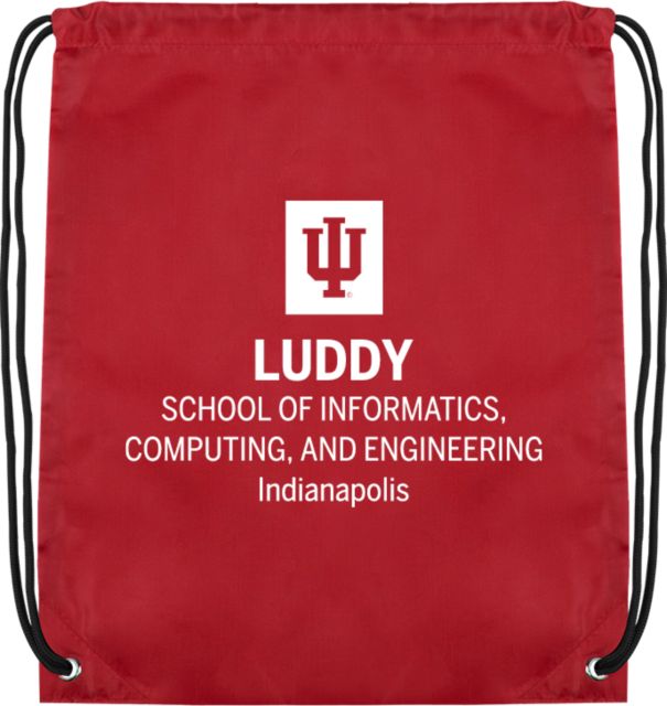 Indiana Cardinal Drawstring Backpack IU Indianapolis Luddy School of Informatics Computing Engineering - ONLINE ONLY