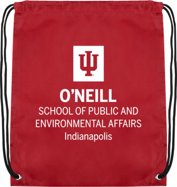 Indiana Cardinal Drawstring Backpack IU Indianapolis O Neil  School of Public and Environmental Affairs - ONLINE ONLY