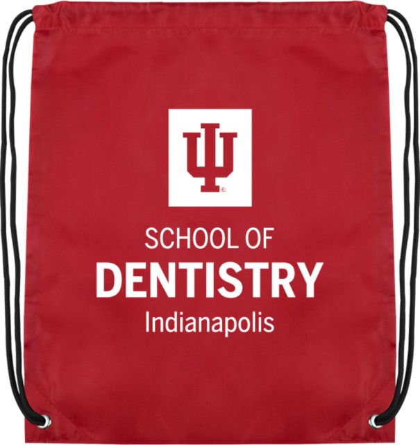Indiana Cardinal Drawstring Backpack IU Indianapolis School of Dentistry - ONLINE ONLY