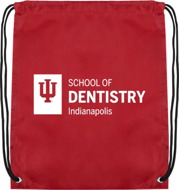 Indiana Cardinal Drawstring Backpack IU Indianapolis School of Dentistry Horizontal - ONLINE ONLY