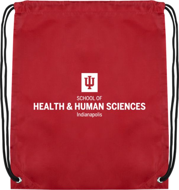 Indiana Cardinal Drawstring Backpack IU Indianapolis School of Health and Human Sciences - ONLINE ONLY