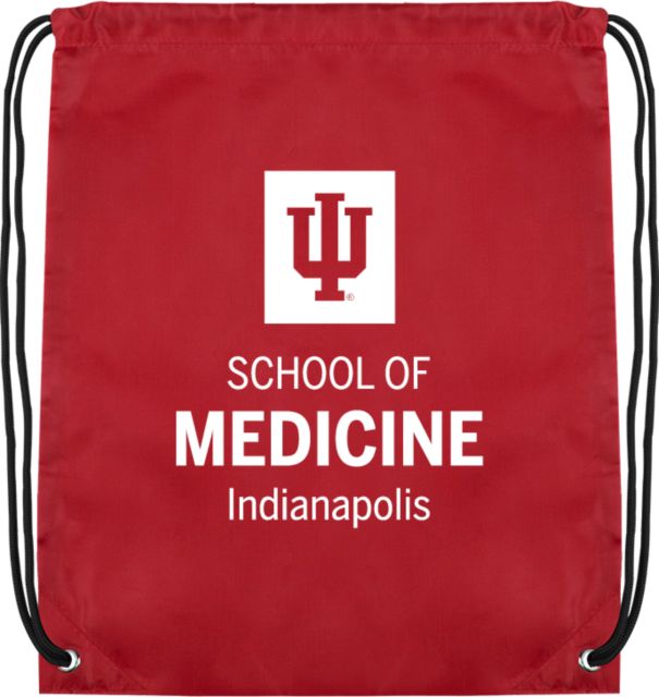 Indiana Cardinal Drawstring Backpack IU Indianapolis School of Medicine - ONLINE ONLY