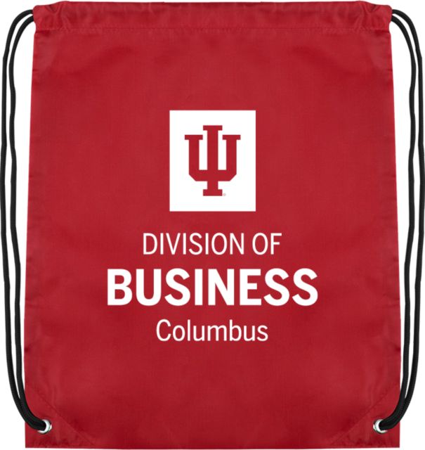 Indiana Cardinal Drawstring Backpack IU Columbus Division of Business - ONLINE ONLY