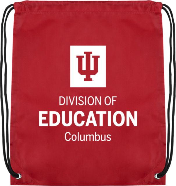 Indiana Cardinal Drawstring Backpack IU Columbus Division of Education - ONLINE ONLY