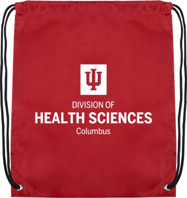 Indiana Cardinal Drawstring Backpack IU Columbus Division of Health Sciences - ONLINE ONLY
