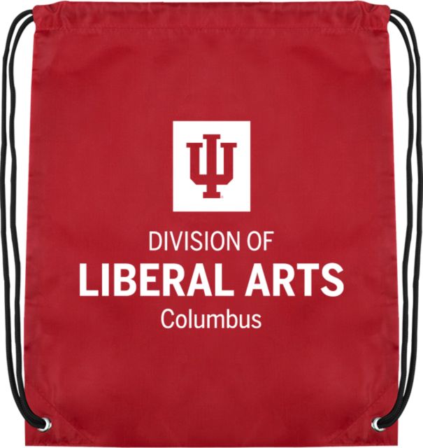 Indiana Cardinal Drawstring Backpack IU Columbus Division of Liberal Arts - ONLINE ONLY