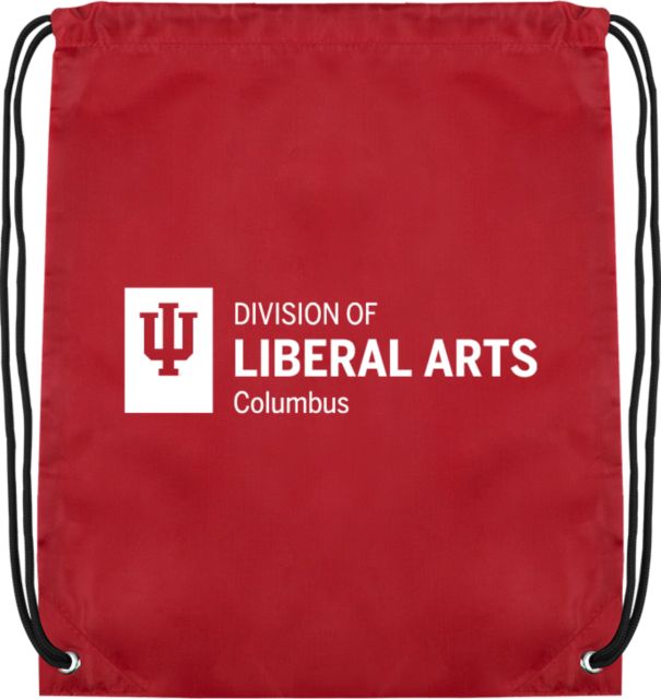 Indiana Cardinal Drawstring Backpack IU Columbus Division of Liberal Arts Horizontal - ONLINE ONLY