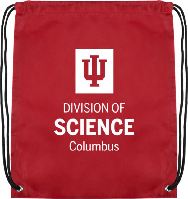 Indiana Cardinal Drawstring Backpack IU Columbus Division of Science - ONLINE ONLY