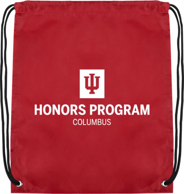 Indiana Cardinal Drawstring Backpack IU Columbus Honors Program - ONLINE ONLY