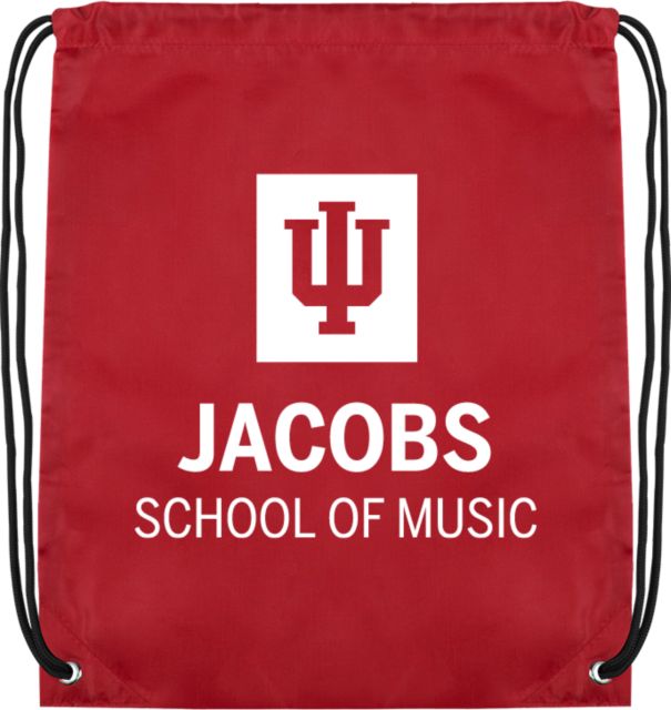 Indiana Drawstring Backpack Indiana University Jacobs School of Music Stacked - ONLINE ONLY