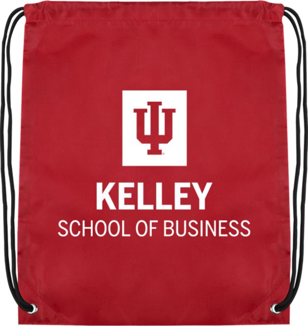 Indiana Drawstring Backpack Indiana University Kelley School of Business Stacked - ONLINE ONLY