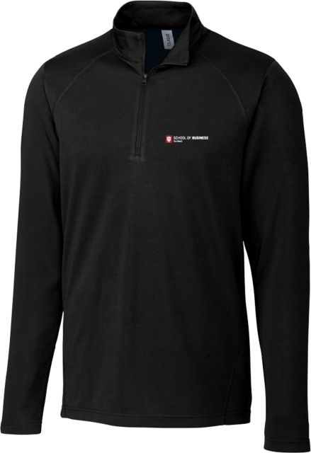 Indiana C&B Clique Ice Pique Half Zip IU Southeast School of Business Flat