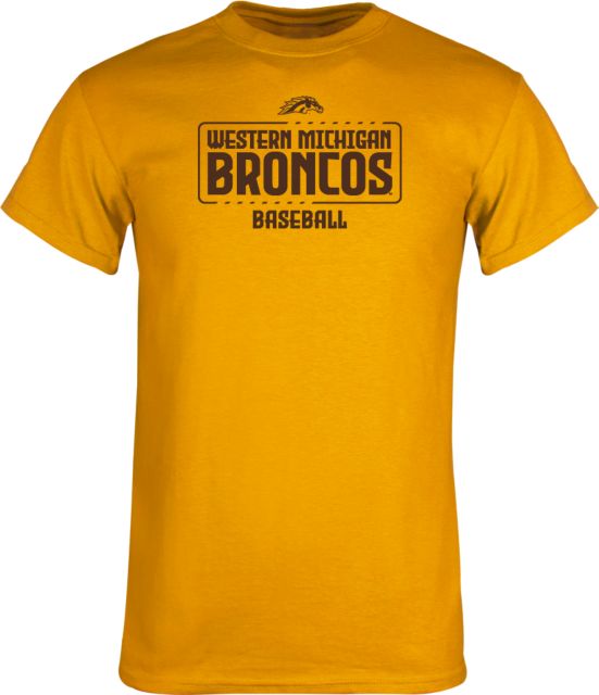 Western Michigan T Shirt WMU Broncos Baseball - ONLINE ONLY