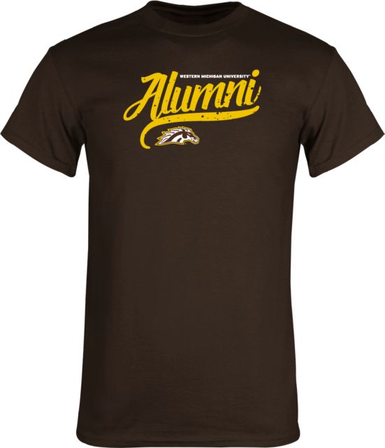 Western Michigan T Shirt WMU Script Alumni - ONLINE ONLY