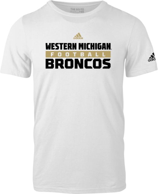 Western Michigan Adidas Logo T-Shirt Adidas Western Michigan Broncos  Football - ONLINE ONLY: Western Michigan University