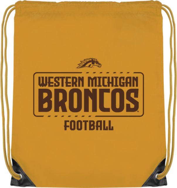 Western Michigan Drawstring Backpack WMU Broncos Football - ONLINE ONLY