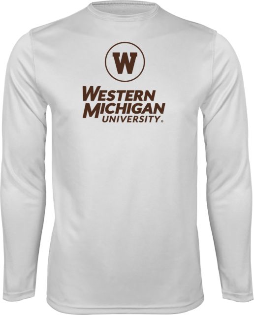 Western Michigan Performance Long Sleeve Shirt Western Michigan University Stacked - ONLINE ONLY