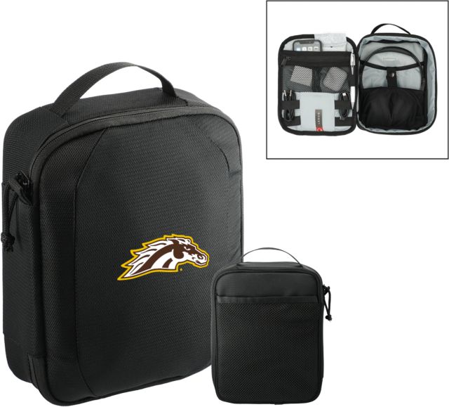 Western Michigan RPET Headphone and Tech Case WMU Bronco Head Mascot - ONLINE ONLY
