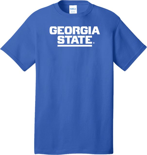 Georgia State Extended T Shirt Stacked Logo - ONLINE ONLY