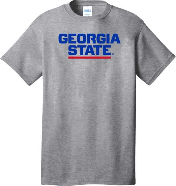 Georgia State Extended Athletic Heather T Shirt Stacked Logo - ONLINE ONLY