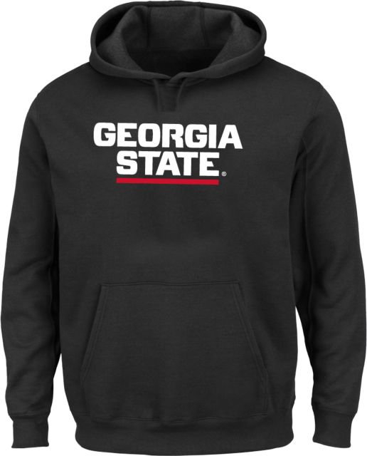 Georgia State Extended Hoodie Stacked Logo - ONLINE ONLY