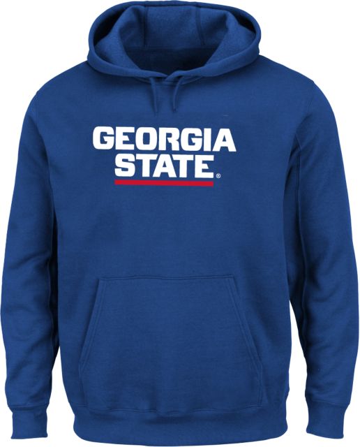 Georgia State Extended Hoodie Stacked Logo - ONLINE ONLY