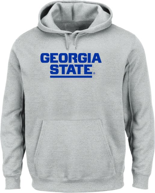 Georgia State Extended Hoodie Stacked Logo - ONLINE ONLY