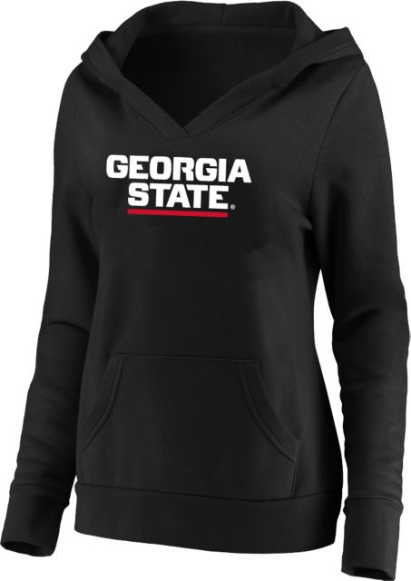 Georgia State Womens Plus Hoodie Stacked Logo - ONLINE ONLY