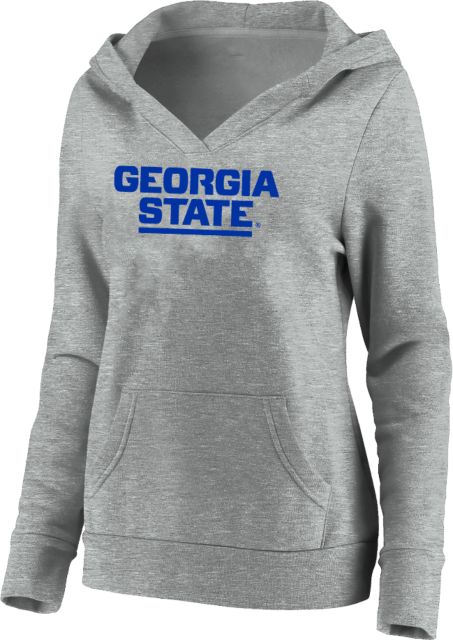 Georgia State Womens Plus Hoodie Stacked Logo - ONLINE ONLY