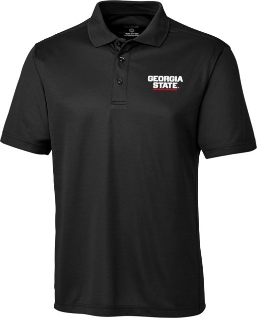 Georgia State Clique Ice Pique Polo Stacked Logo - ONLINE ONLY