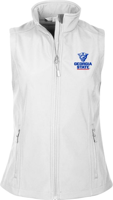 Georgia State Womens Core Softshell Vest Primary Logo - ONLINE ONLY