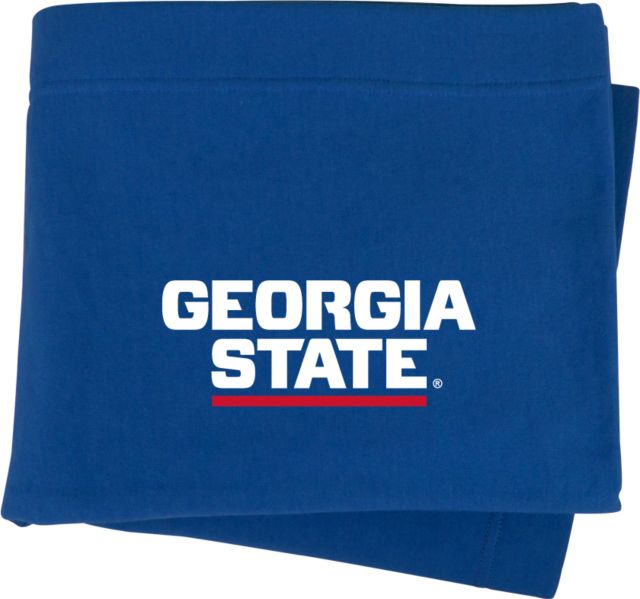 Georgia State Sweatshirt Blanket Stacked Logo - ONLINE ONLY