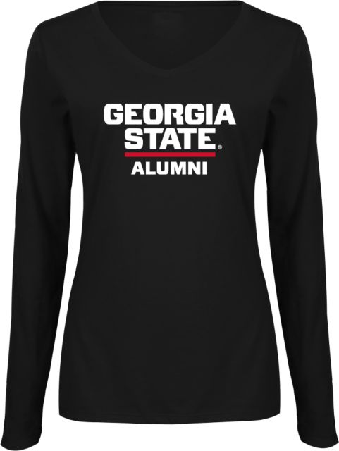 Georgia State Womens Long Sleeve V Neck Tee GSU Alumni - ONLINE ONLY