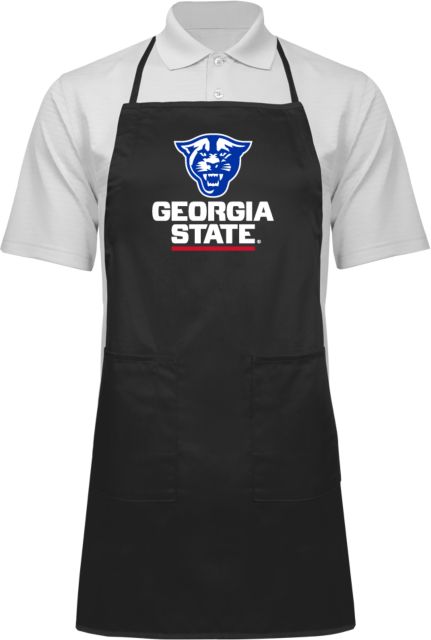 Georgia State Full Length Apron Primary Logo - ONLINE ONLY