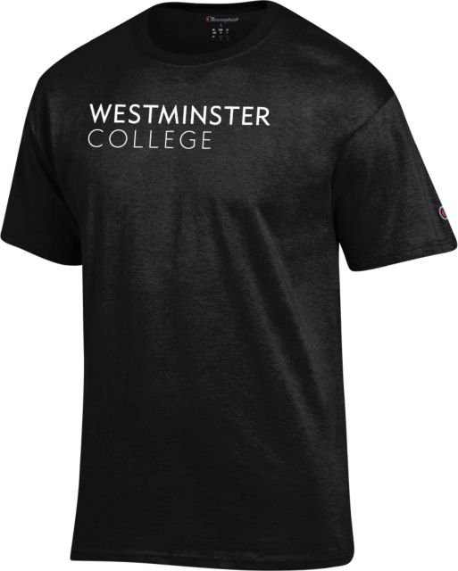 Westminster Champion T Shirt Westminster College Wordmark - ONLINE ONLY