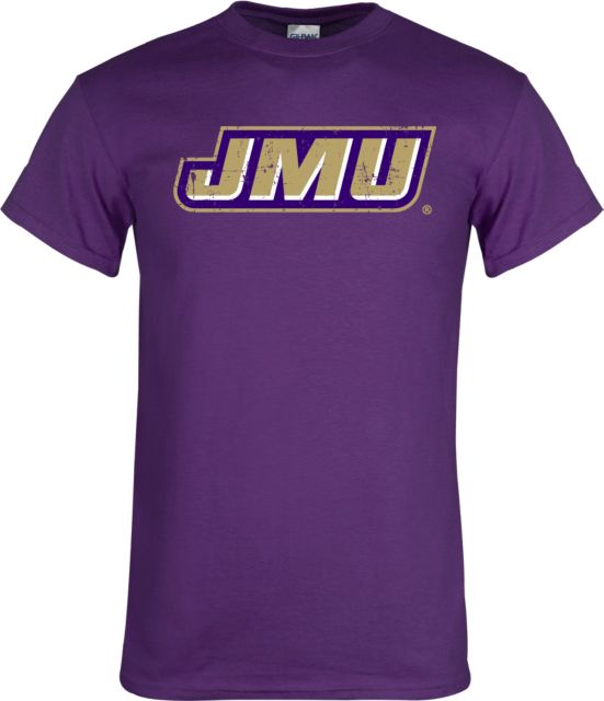 James Madison T-Shirt Primary Logo Distressed - ONLINE ONLY