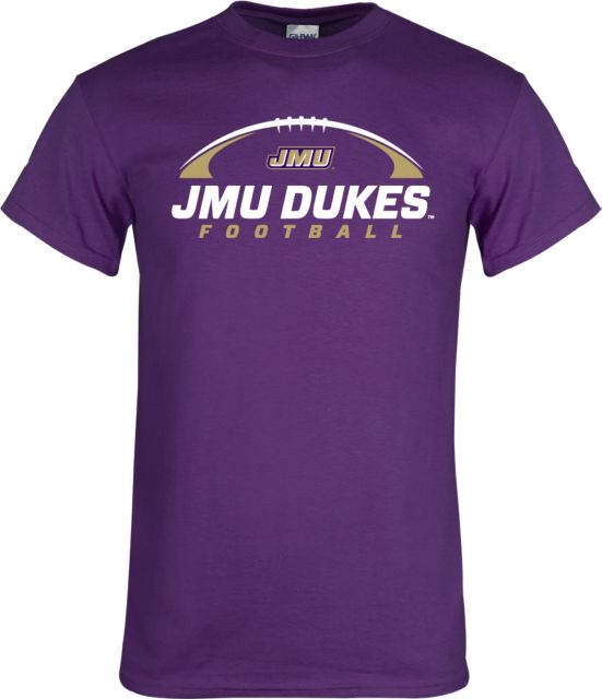 James Madison T-Shirt JMU Dukes Football Under Ball - ONLINE ONLY