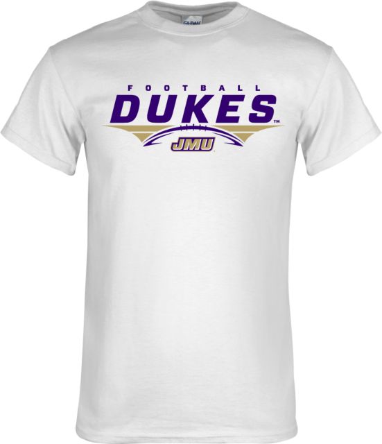 James Madison T-Shirt Dukes Football Flat Over Ball - ONLINE ONLY