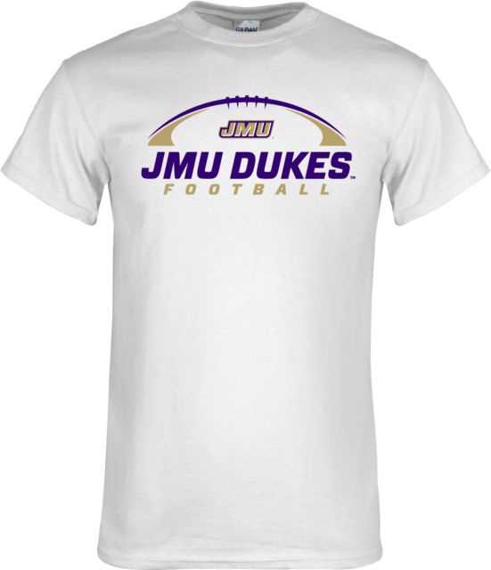 James Madison T-Shirt JMU Dukes Football Under Ball - ONLINE ONLY