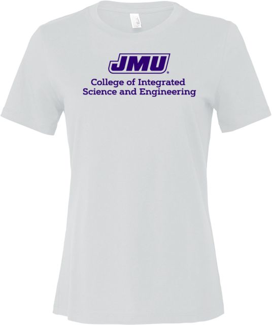 James Madison Bella + Canvas Womens Relaxed Cotton T Shirt JMU College of Integrated Science and Engineering - ONLINE ONLY