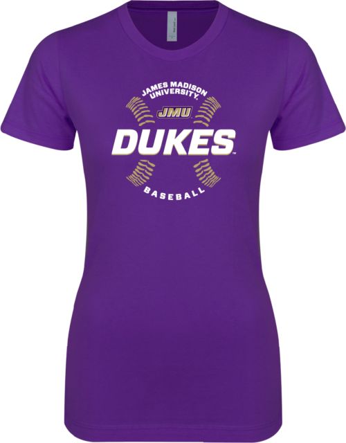 James Madison Next Level Ladies SoftStyle Junior Fitted Tee Dukes Baseball w/ Seams - ONLINE ONLY